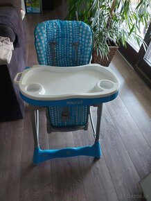 Jedálenská stolička modrá - 3