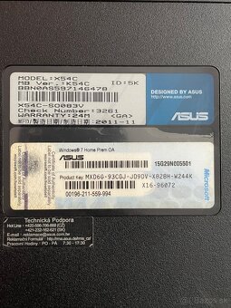 Asus model X54C - 3