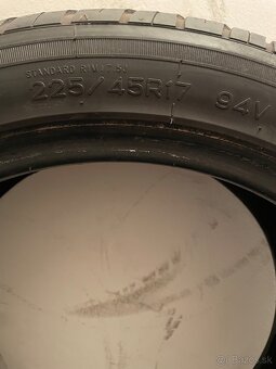 Predám letné pneu 225/45 R17 - 3