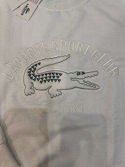 Lacoste mikina biela - 3