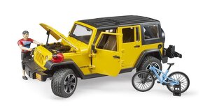 Bruder Jeep Wrangler Rubicon s cyklistom a okolo - 3