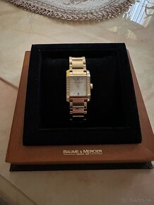 Hodinky - Baume & Mercier 18k zlato s diamantami dámske - 3