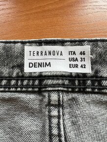 Pánske Džínsové šortky TERRANOVA tmavé - 3