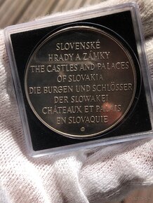 Investične Striebro - Slovenské Hrady a zámky medaila Ag 925 - 3