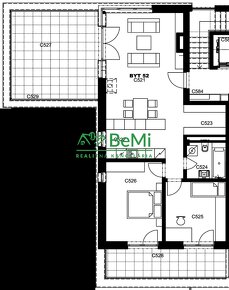 NOVOSTAVBA 3 izbový byt 118 m2 terasa+balkón+pivnica+garážov - 3