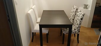 Rozkladaci jedalensky stol so 4 stolickami IKEA - 3