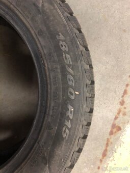 Predám zimné pneu PIRELLI 185/60 R15 - 3