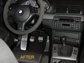 M pedale pre BMW E46 E90 a ine - strieborne M paket manual - 3