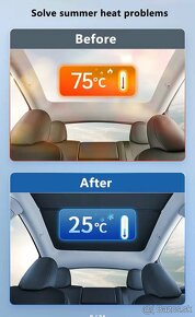 Predám zadnú clonu proti slnku na Tesla model 3 Pridám aj bo - 3