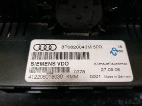 Audi A3 8P panel ovládania kúrenia - 3