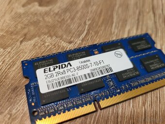 Elpida 2GB DDR3 PC3-8500-7-10-F1, 1066MHz, sodimm - 3