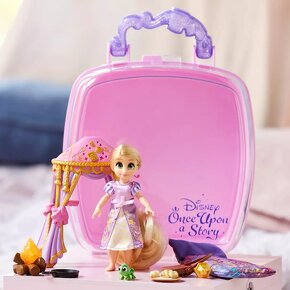 Rapunzel Na Vlásku kufrík original Disney Locika bábika set - 3