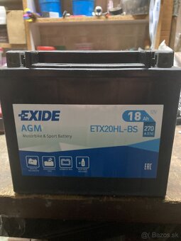 Motocyklová batéria,EXIDE,AGM,ETX20HL-BS 18 Ah,270 A - 3