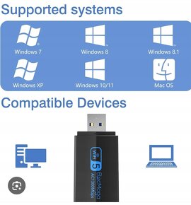 Predám Wi-fi dongle na wifi5 ElecMoga AC1300Mbps - 3