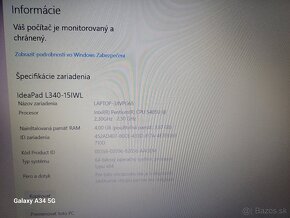 Predám ako nový takmer nepoužitý notebook Lenovo - 3