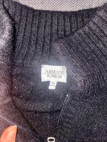 Armani junior zip sveter 50%vlna - 3