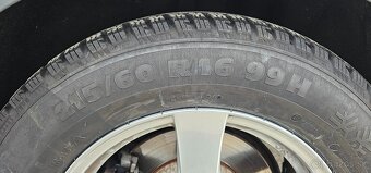 Predám elektróny 5x112 r16 so zimnými pneu 215/60 r16 - 3