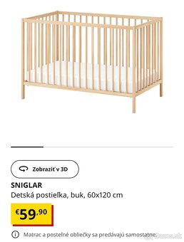 Detská postieľka+ 2 matrace - 3