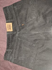 Klasické Retro Levi's Black Denim Jeans - 3