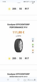 Predám letné pneu Goodyear - EFFICIENTGRIP PERFORMANCE 91V

 - 3