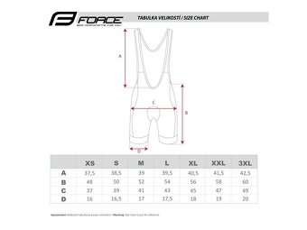 Cyklistické kraťasy s trakmi Force B40 S - 3