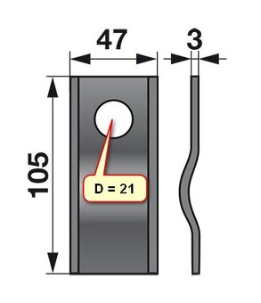 Nože rotačných kosačiek - 3