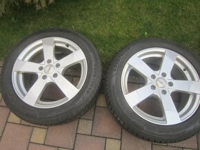 17" AL disky Dezent 112 rozteč so zimnymi pneu 215/55R17 98 - 3