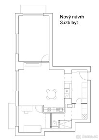 Zateplený Tehlový 3 izb byt, 2x balkón ul Mieru - 3