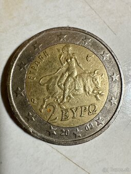 1€ Grécko. Sova s označením “s” rok 2002. - 3