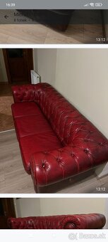 Kožený gauč chesterfield - 3