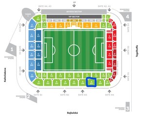 Slovan lístky na Ligu Majstrov - 1x balíček na B tribúnu - 3