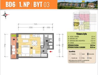 1 izb. byt – KOMFORT A ŠTÝL V NOVOSTAVBE, Furča - 3