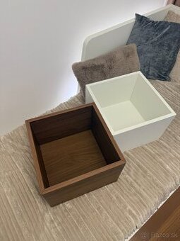 IKEA EKET 2ks biela + orech v rozmere 35x25x35 - 3