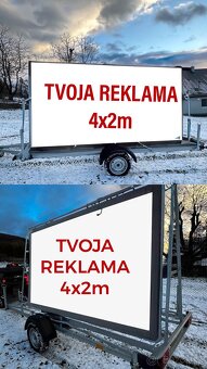 Reklamný prívesný vozík, mobilná reklama, - 3