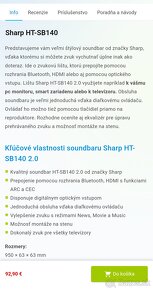 SOUNDBAR Sharp HT-SB140 - 3