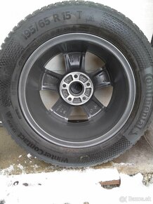 Alu 5 x 112 R 15 originál + zimné pneu. - 3