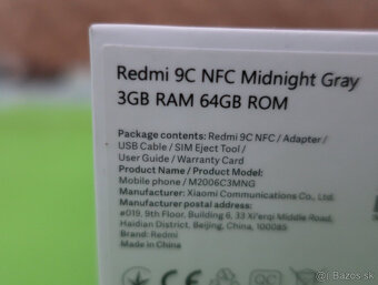 Xiaomi Redmi 9C NFC 3GB/64GB Midnight Gray (komplet balenie) - 3