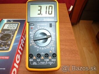 Predam novy digitalny MULTIMETER DT-9205A - 3