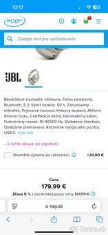 Predám 2 kusy sluchadlá JBL Tour One M2 - 3