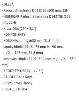 Kross Hexagon 5.0 ram 21' kolesá 29' - 3