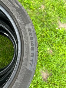 Predám letné continental 225/45 R17 - 3