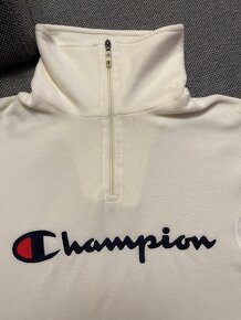 Dámsky pulóver originál Champion biely so stojáčikom L-XL - 3