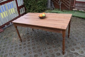 Drevený stôl ( jaseň, buk ), odtieň orech - 3