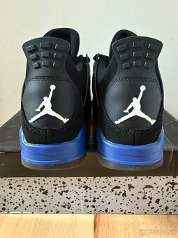 Air Jordan 4 Black Deep Royal Blue - 3