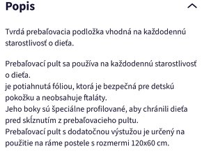 Prebalovacia podložka na postieľku - 3