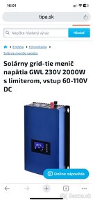 Solarny grid-tie menič napätia GWL 230V 2000W - 3