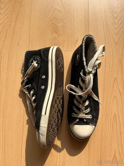 Zateplené čierne tenisky Converse - 3