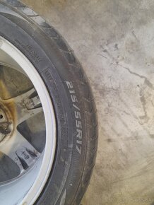 Predam original kolesa peugeot s gumami na leto 215/55 r17 - 3