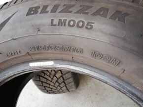 215/65 r16 zimné pneumatiky Bridgestone na SUV 6,5mm - 3