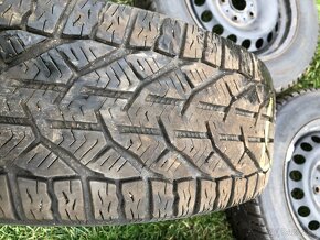 5x112 195/65 r15 zimné pneu + plech. Disky - 3